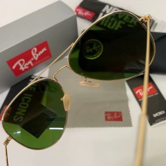 Ray-Ban Aviator Gradient RB3025 Purple Mirror 58mm - Picture 6 of 9